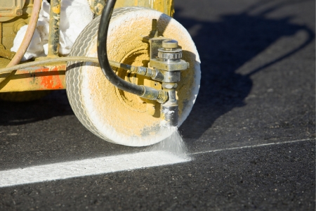 Parking lot striping